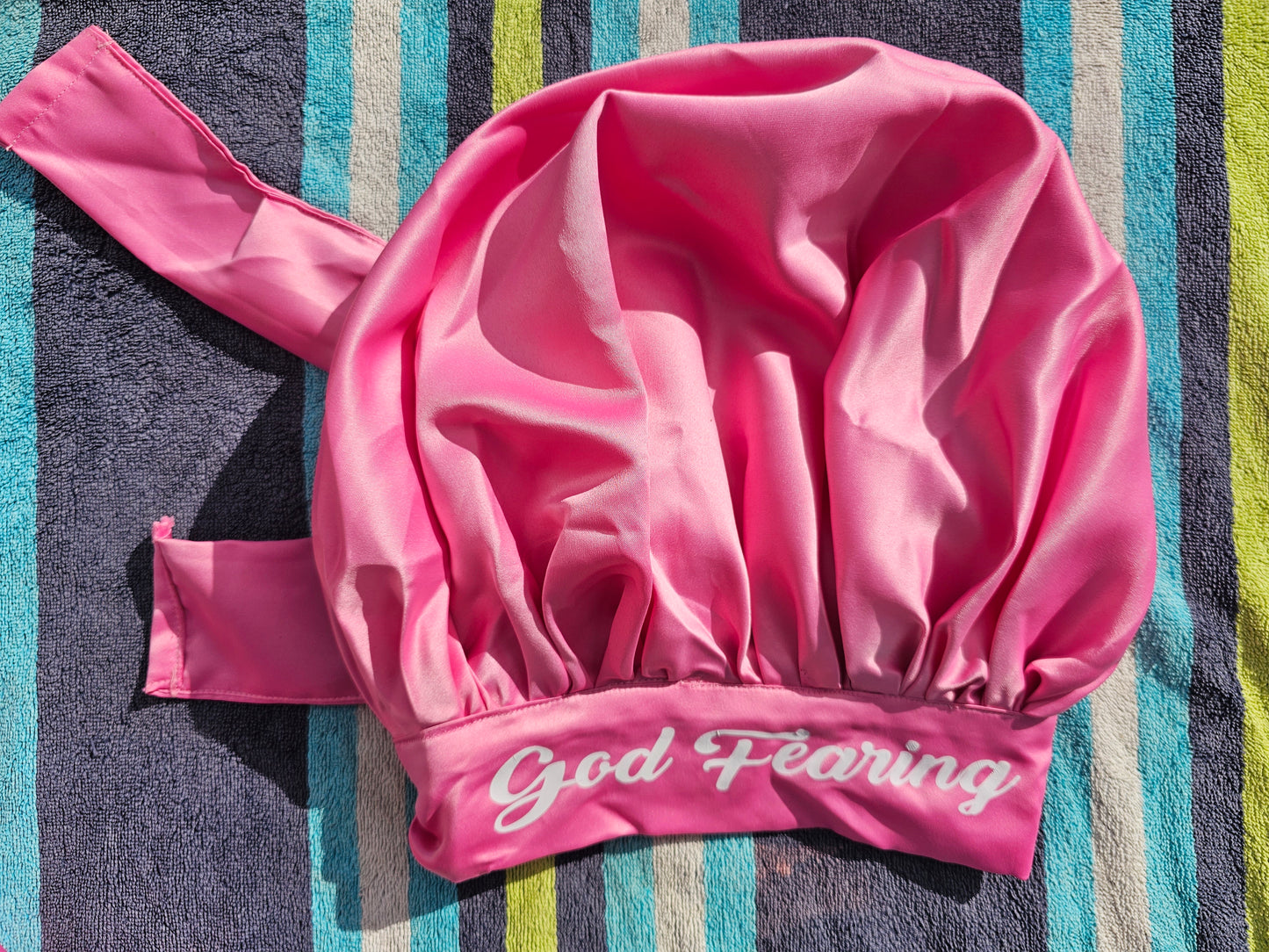 Pink wrap me bonnet