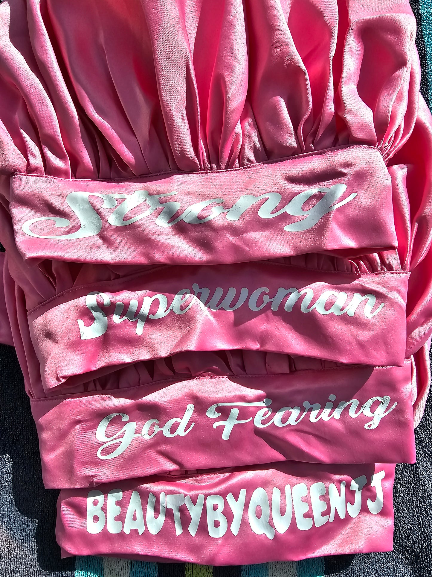 Pink wrap me bonnet